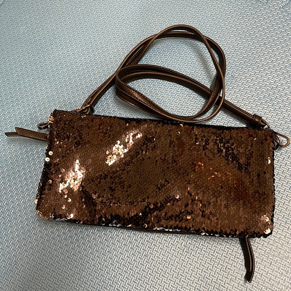 Black fish scales night club bag clutch crossbody bag